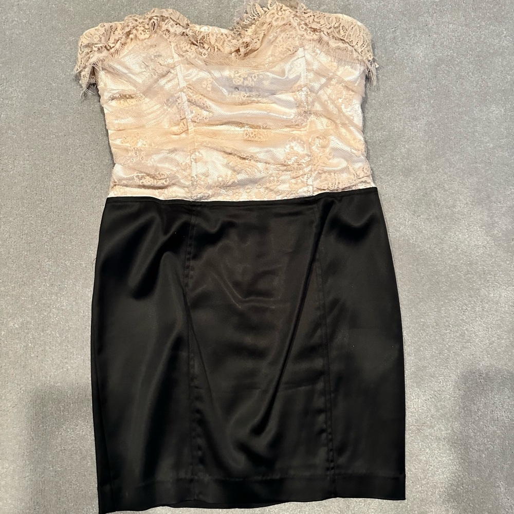 Bebe Satin & Lace Mini